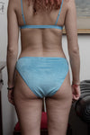 BASERANGE Flared Shorts UNBE Collection France Portugal BAS-UNBE-VE-WI23-LAN Azure UNBE-BL
